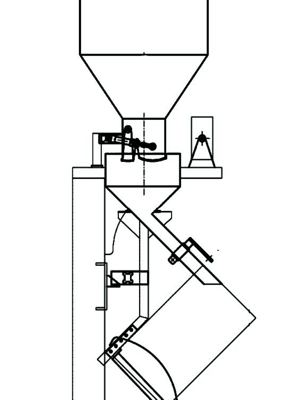 Dessin technique de l'ensacheuse